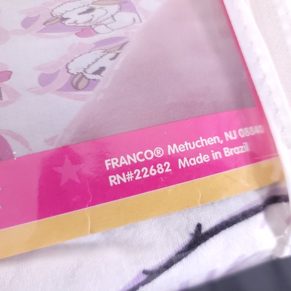 Good Housekeeping Bedding Vintage 993 New Lambchop Friends Flannel Twin Size Bedding 3 Pc